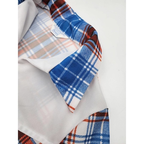 Vintage 70s Sears Retro Plaid Smock Large Pockets CC Zipper Women's Medium - Picture 6 of 12